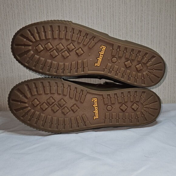 Timberland Leather Ankle Boot Womens 9 Skyla Bay Brown Faux Fur Lined A5U48 - Picture 13 of 15